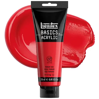 Liquitex Basics akrilfesték, 250 ml - 415, primary red