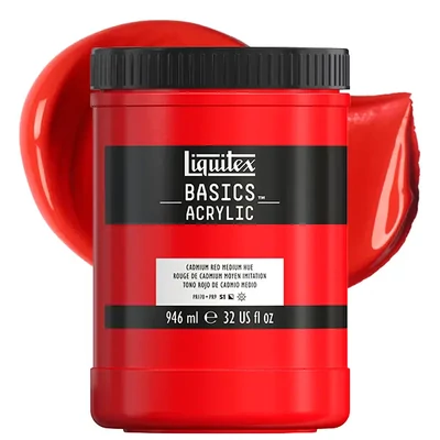 Liquitex Basics akrilfesték, 946 ml - 151, cadmium red medium hue	hue