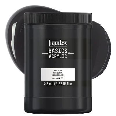 Liquitex Basics akrilfesték, 946 ml - 276, mars black