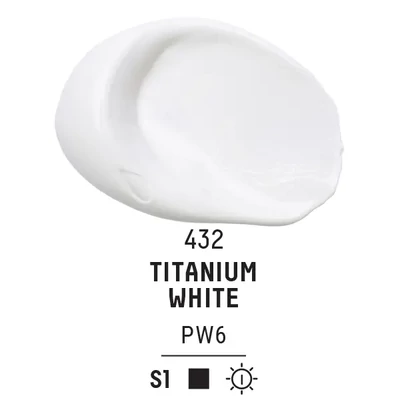 Liquitex Basics akrilfesték, 118 ml - 432, titanium white