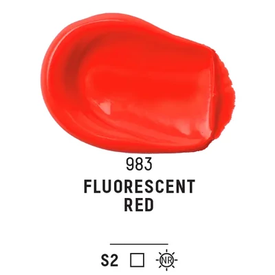 Liquitex Basics akrilfesték, 22 ml - 983, fluorescent red