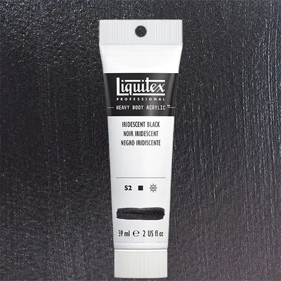 Liquitex Heavy Body akrilfesték, 59 ml - 338, iridescent black