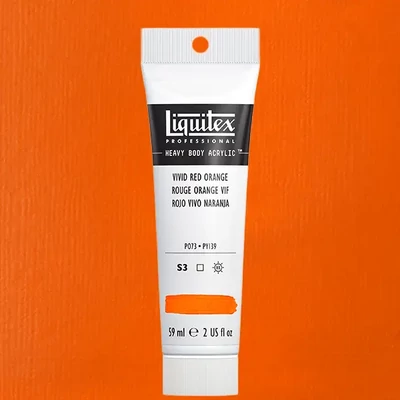 Liquitex Heavy Body akrilfesték, 59 ml - 620, vivid red orange