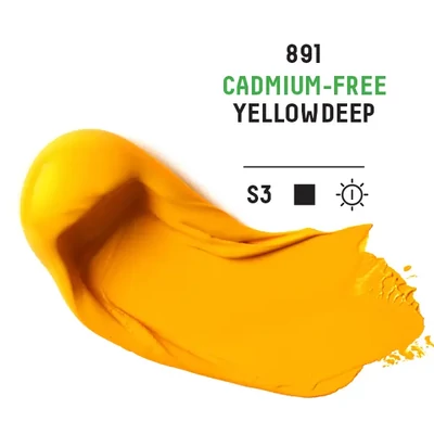 Liquitex Heavy Body akrilfesték, 59 ml - 891, cadmium-free yellow deep