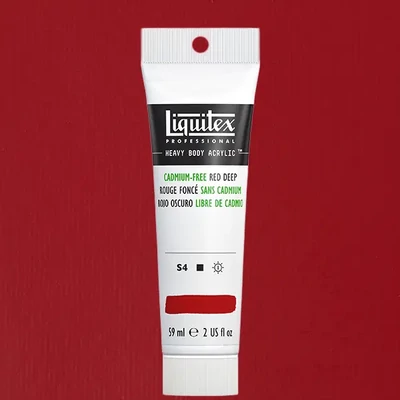Liquitex Heavy Body akrilfesték, 59 ml - 895, cadmium-free red deep