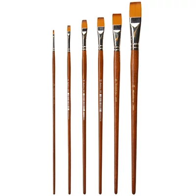 M2005 Munkácsy hosszúnyelű szintetikus lapos ecset - 04