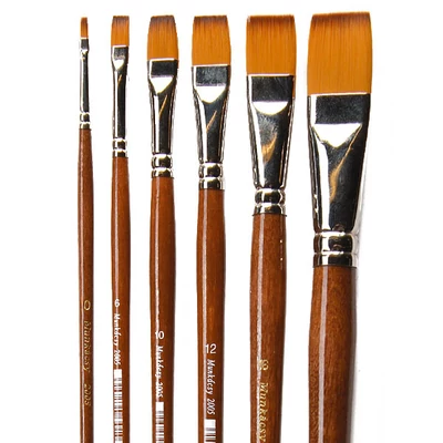 M2005 Munkácsy hosszúnyelű szintetikus lapos ecset - 04