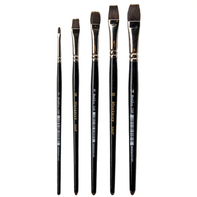 M316P Munkácsy mókusszőr lapos ecset - különféle méretekben