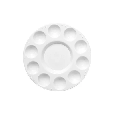 Műanyag festőpaletta - 17 cm, kerek