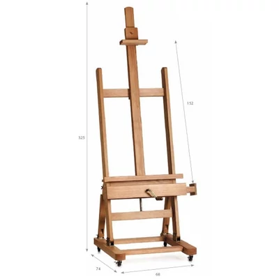 Museo Paris műtermi festőállvány, kurblis, görgős