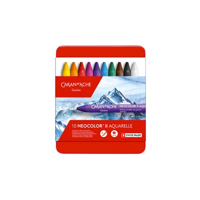 Caran d'Ache Classic Neocolor II akvarellkréta készlet - 10 db