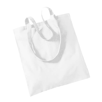 Pamut táska - 38x42 cm, hosszú füllel, fehér