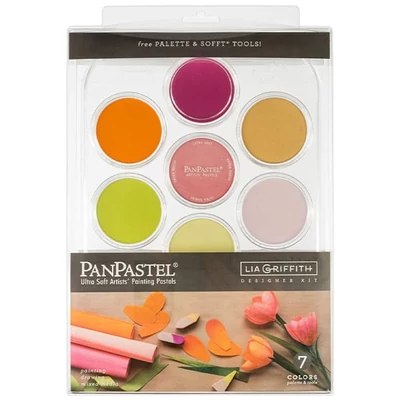 PanPastel tégelyes porpasztell készlet, 7 db + kiegészítők - Lia Griffith Designer Kit