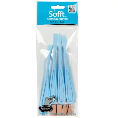 PanPastel Sofft festőkés készlet - 4 kés + 8 szivacsfej