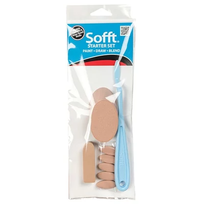 PanPastel Sofft festőkés és szivacs készlet - 8 db, Starter Set