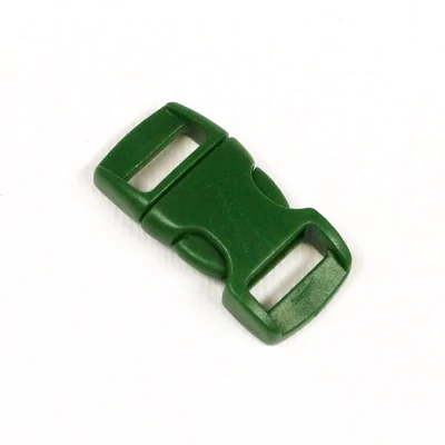 Paracord ívelt műanyag csat, Duraflex, 10 mm - olíve