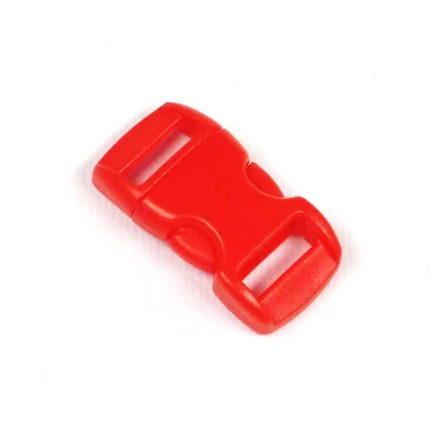 Paracord ívelt műanyag csat, Duraflex, 10 mm - piros