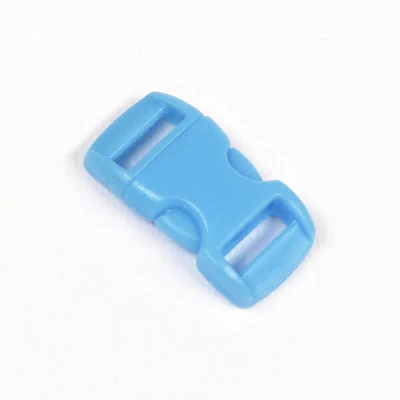 Paracord ívelt műanyag csat, Duraflex, 10 mm - világoskék