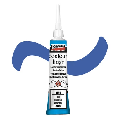 Pentart kontúrozó festék, univerzális, 20 ml - kék