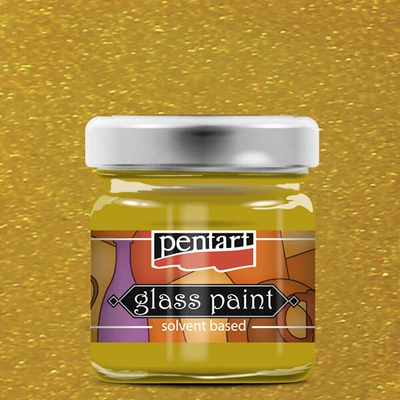 Pentart oldószeres üvegfesték, 30 ml - 26515 metál arany