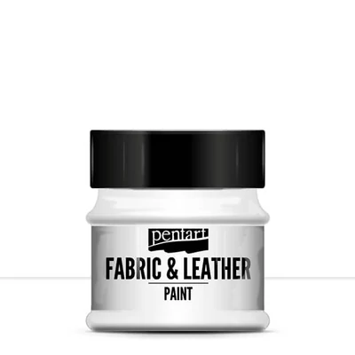 Pentart textil- és bőrfesték, 50 ml - fehér