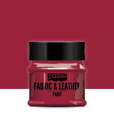 Pentart textil- és bőrfesték, 50 ml - piros