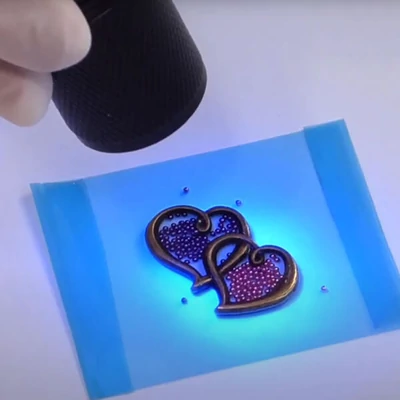 UV zseblámpa, 9 LED-es