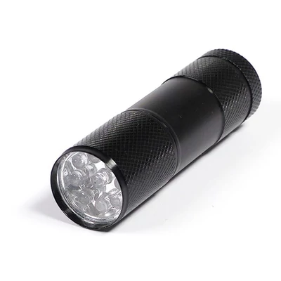 UV zseblámpa, 9 LED-es