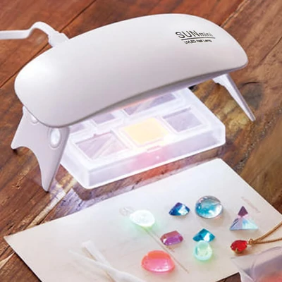 UV minilámpa, 6 LED-es