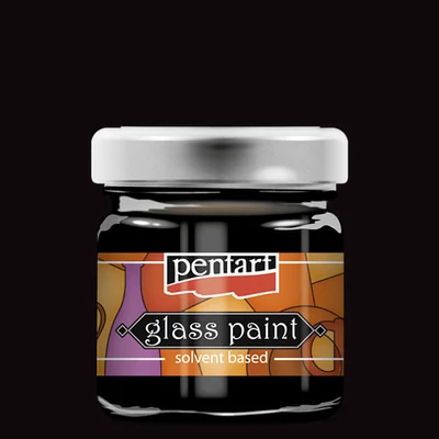 Pentart oldószeres üvegfesték, 30 ml - 784 fekete