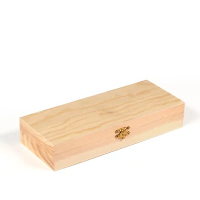 Fa doboz - téglatest, 25x10x4,6 cm
