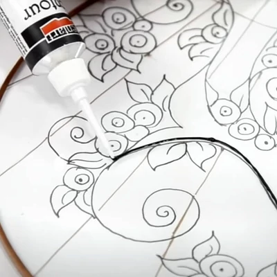 Pentart kontúrozó festék, univerzális, 20 ml - különféle színekben