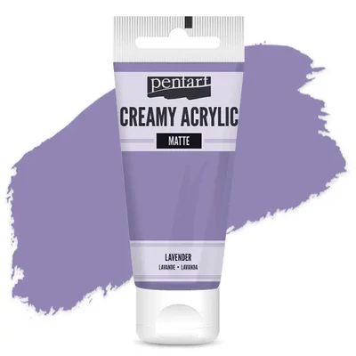 Pentart krémes akrilfesték, matt, 60 ml - levendula