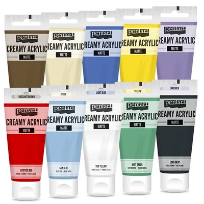 Pentart krémes akrilfesték, matt, 60 ml - különféle színekben