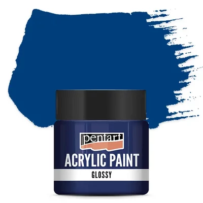 Pentart fényes akrilfesték, 50 ml - sötétkék