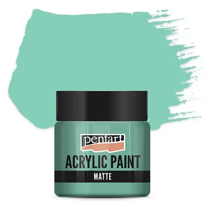 Pentart matt akrilfesték, 50 ml - menta
