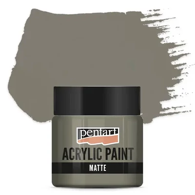 Pentart matt akrilfesték, 50 ml - iszapszürke