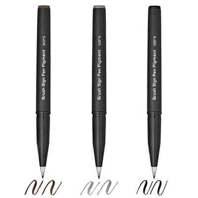 Pentel Brush Sign Pen pigmentált ecsetfilc, SESP15 - különféle színekben
