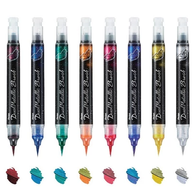 Pentel Dual Metallic Brush ecsetfilc - különféle színekben