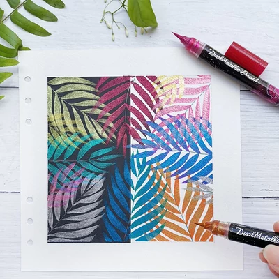 Pentel Dual Metallic Brush ecsetfilc - különféle színekben