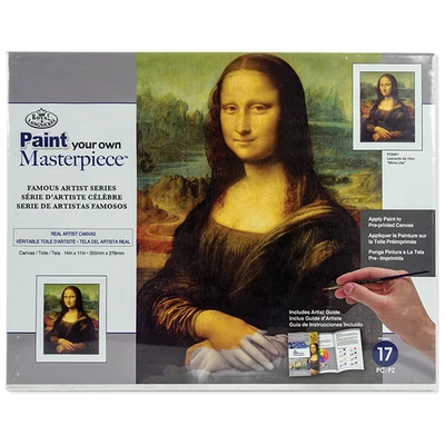 Kifestő készlet, Híres mesterművek, 28x35,5 cm - Mona Lisa
