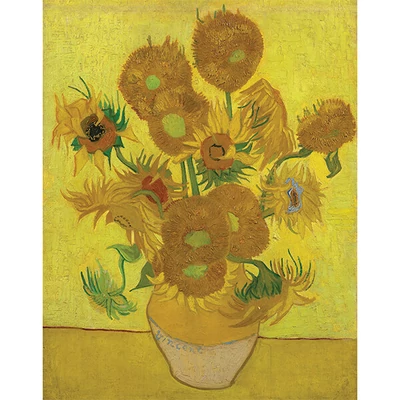 Kifestő készlet, Híres mesterművek, 28x35,5 cm - Napraforgók, Van Gogh