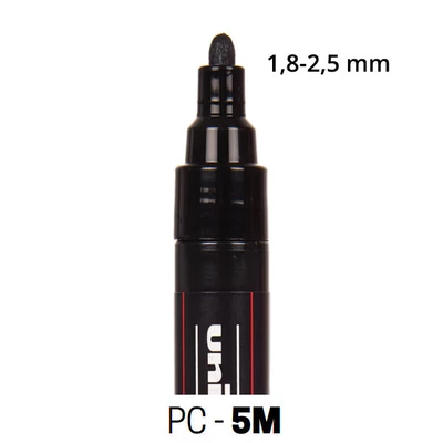 UNI POSCA PC-5M filctoll 1,8-2,5 mm - különféle színekben