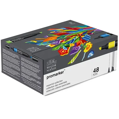 ProMarker kétvégű alkoholos filctoll készlet - 48 db, essential collection