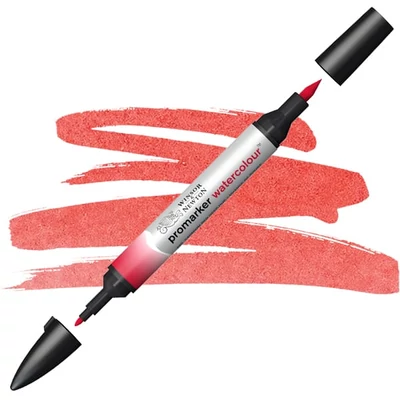 Promarker Watercolour kétvégű akvarell ecsetfilc - 098, cadmium red deep hue
