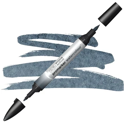 Promarker Watercolour kétvégű akvarell ecsetfilc - 465, Payne's grey