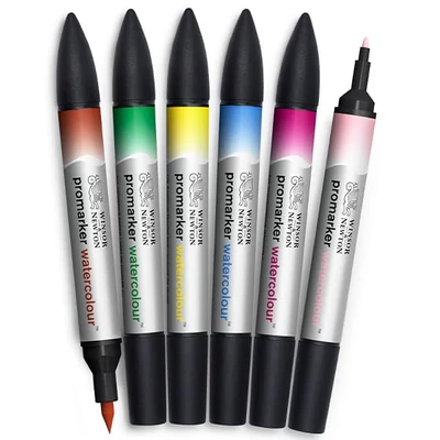 Promarker Watercolour kétvégű akvarell ecsetfilc készlet - 6 db, floral tones