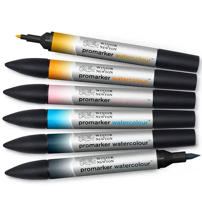 Promarker Watercolour kétvégű akvarell ecsetfilc készlet - 6 db, skyscape tones