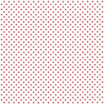 Patchwork anyag - Makower - Spot on 830/WR White-red