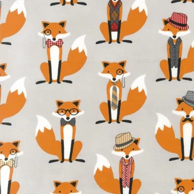 Patchwork anyag - Robert Kaufman - Fox and the Houndstooth AHE-14422-12 grey